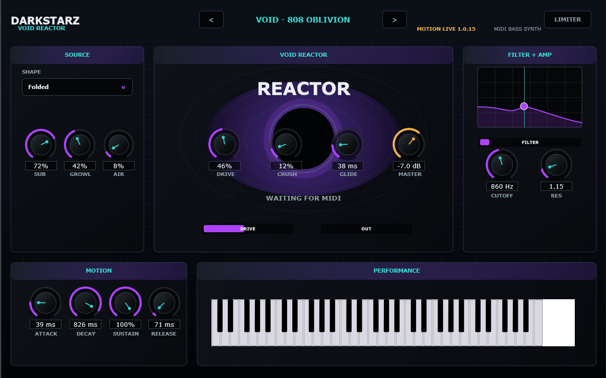 Darkstarz Void Reactor Synth